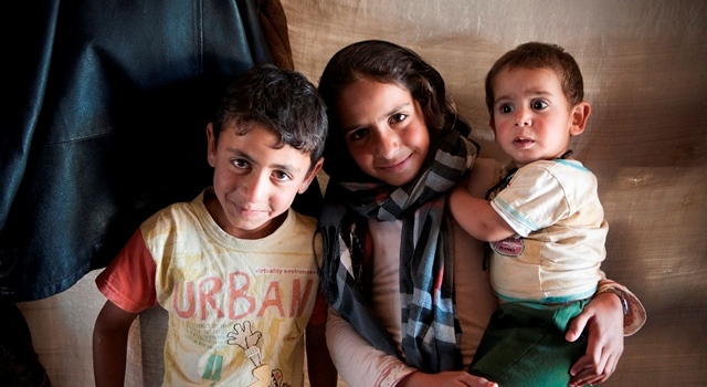 Bambini rifugiati siriani
